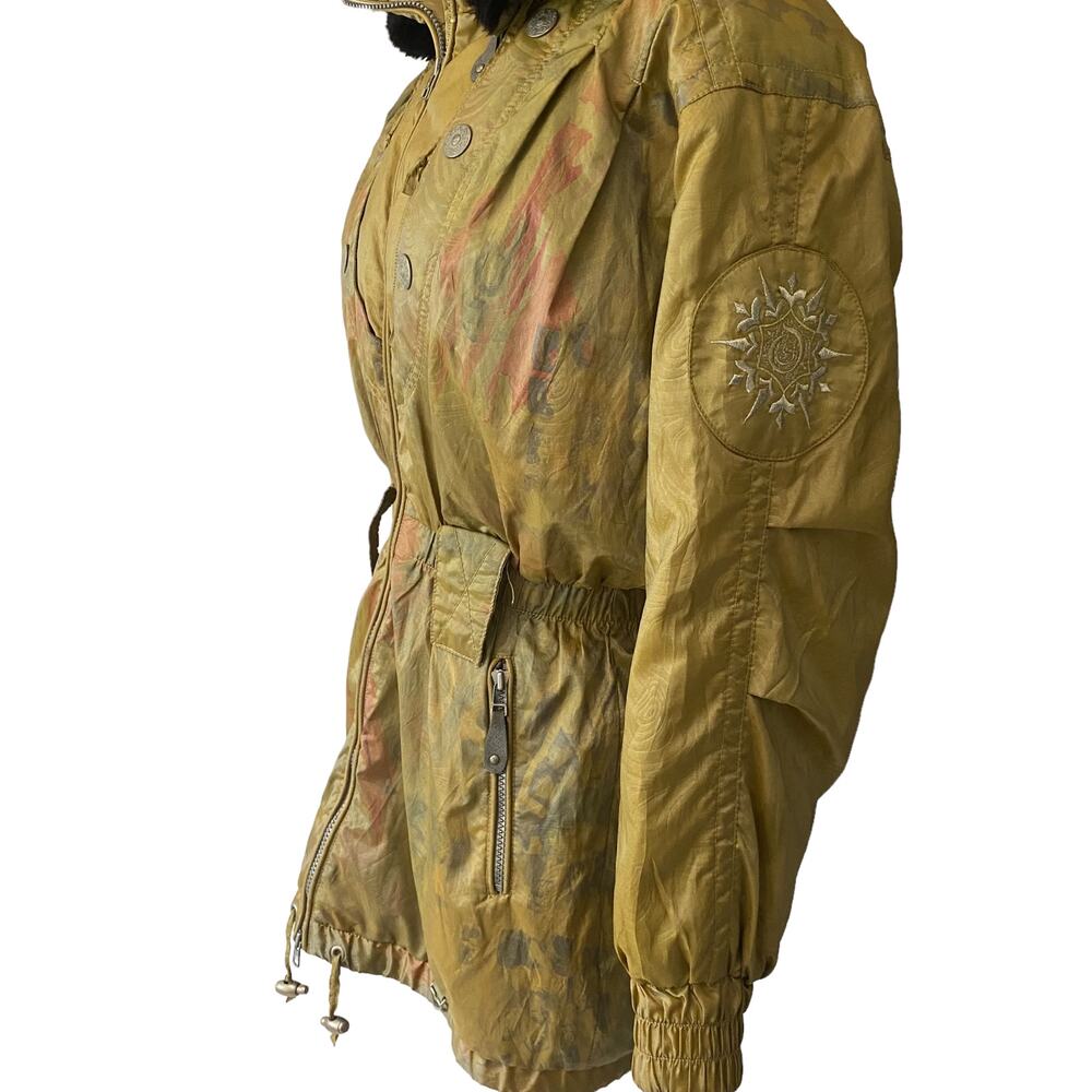 Vintage Obermeyer Down Ski Jacket w Faux Fur Trim Hood Women Sz XS / S R$389 - Picture 7 of 14